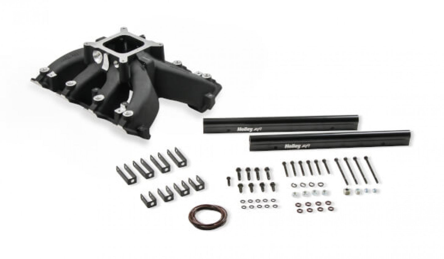 Holley Single Plane EFI Split-Design Race Intake Manifold- GM LS3/L92- Black