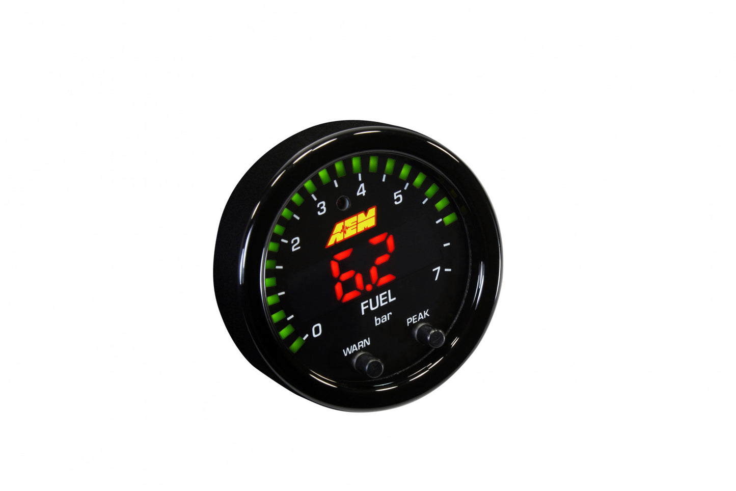AEM X-Series Pressure Gauge 0~100psi / 0~7bar Black Bezel & Black Oil Faceplate