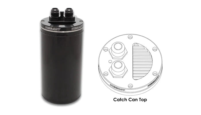 Vibrant Universal Baffled Catch Can Assembly 12695- Open Loop