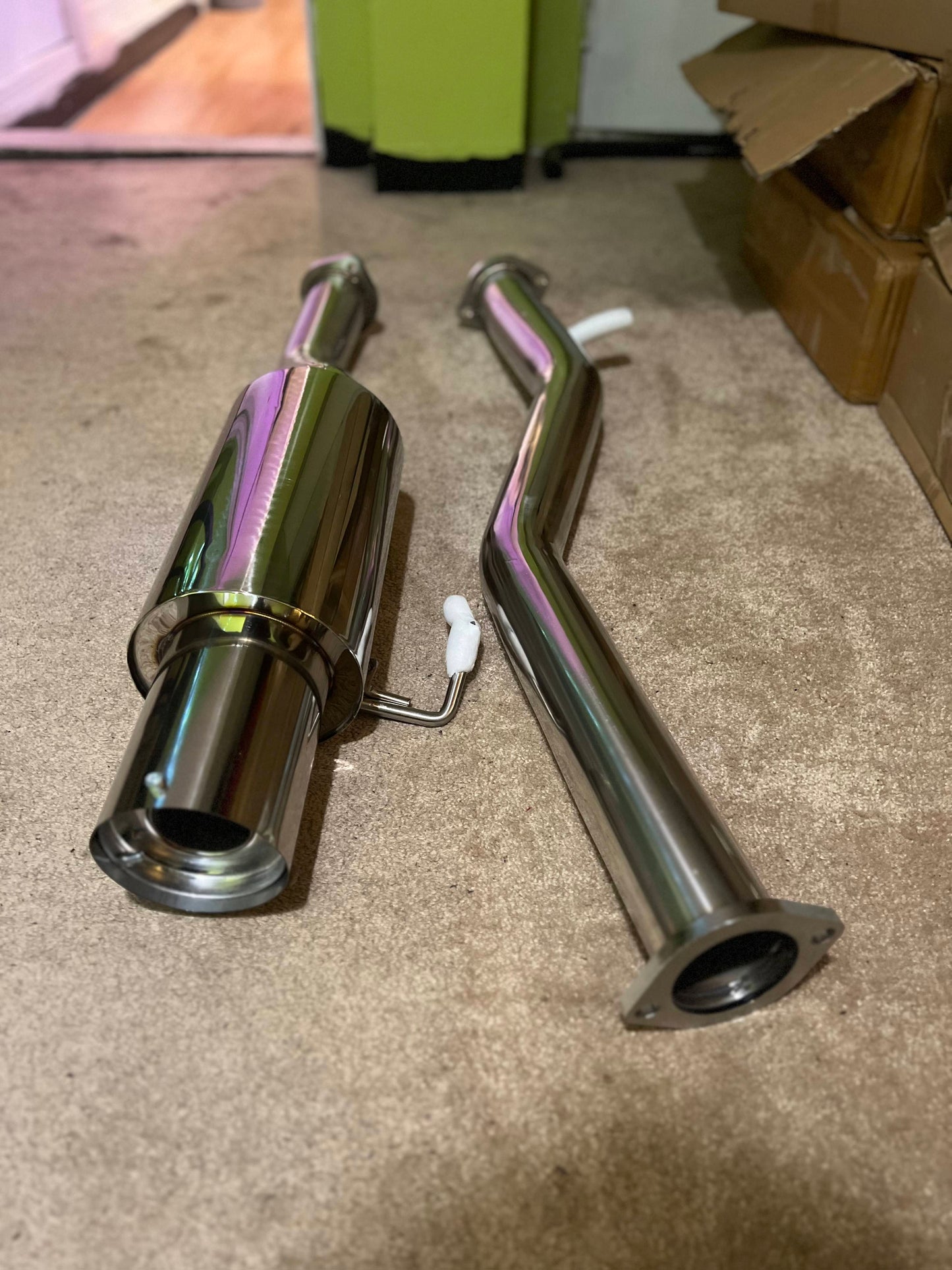 350Z/G35 Stainless Steel Catback Exhaust Single Exit 4.5" Tips