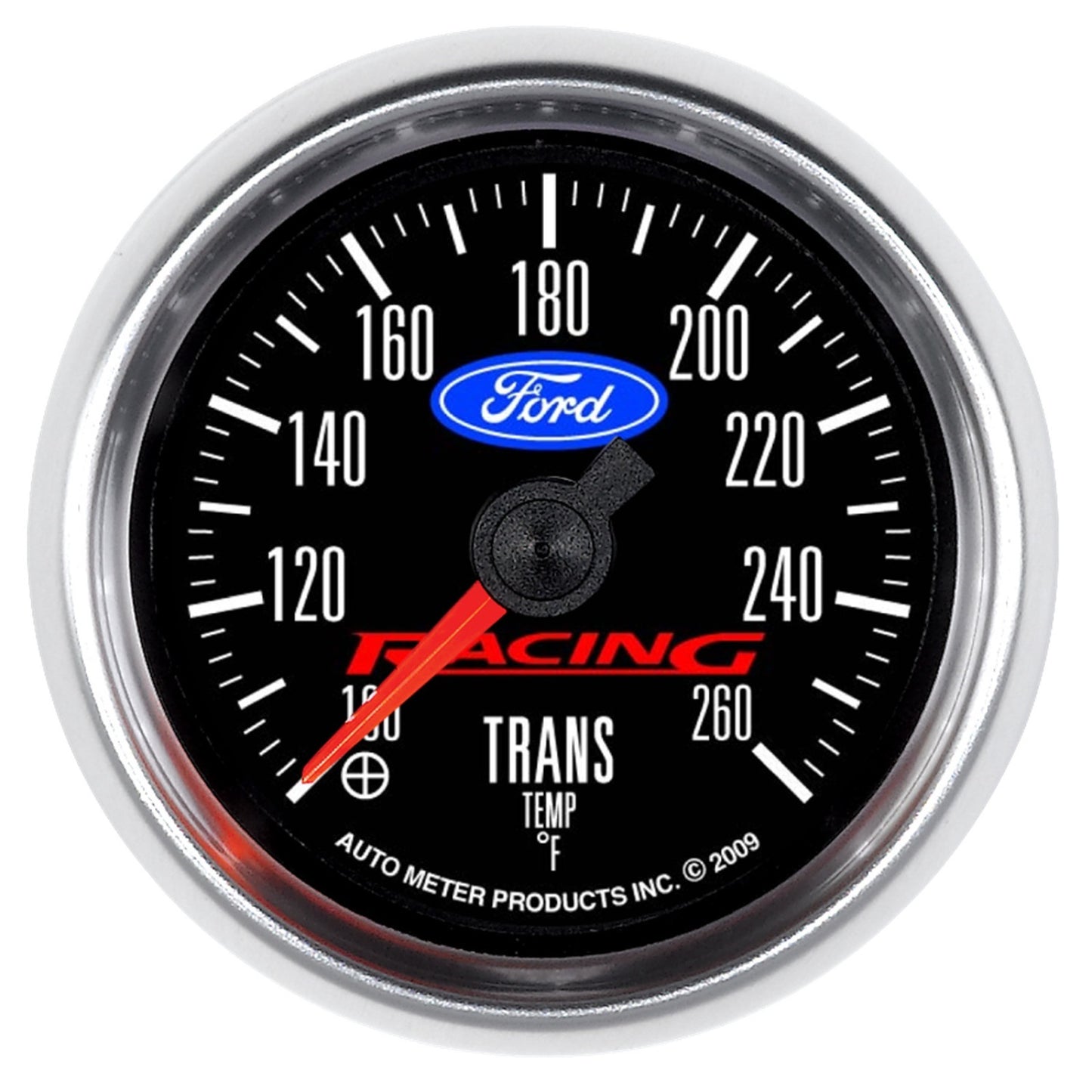 Autometer 2-1/16 in. TRANSMISSION TEMPERATURE, 100-260 Fahrenheit, FORD RACING