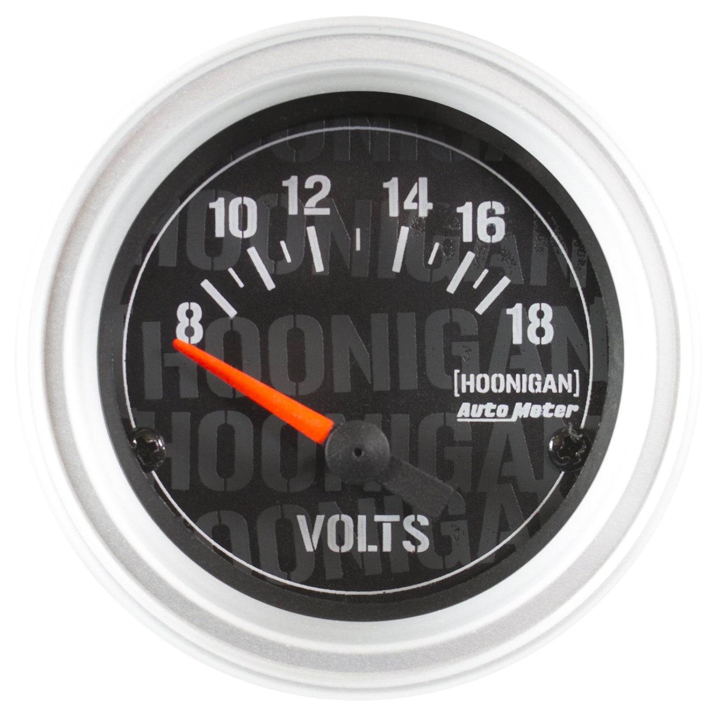 Autometer 2-1/16 in. VOLTMETER, 0-16V, SPEK-PRO, BLACK/CHROME