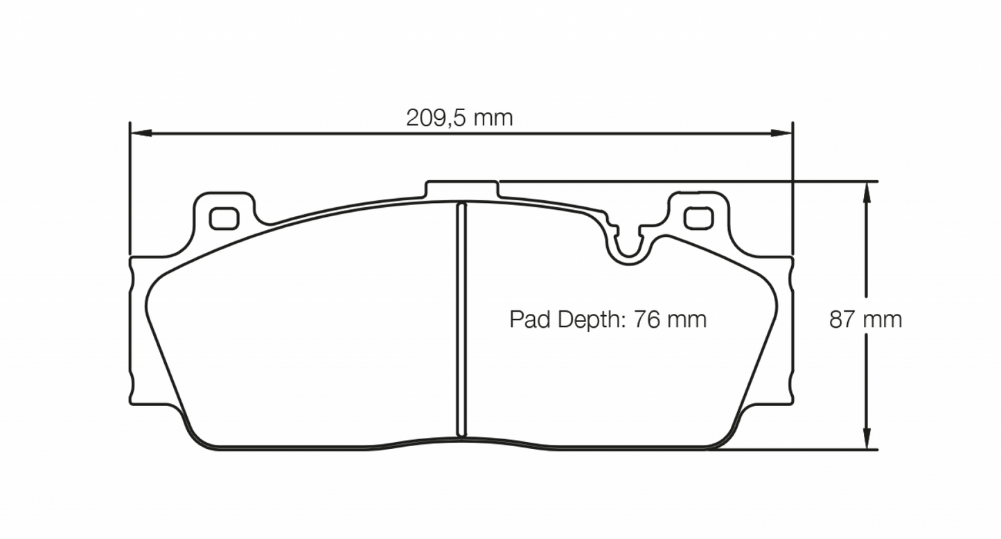 Pagid BMW M2, M4, M5, M6 RSL29 Front Brake Pads