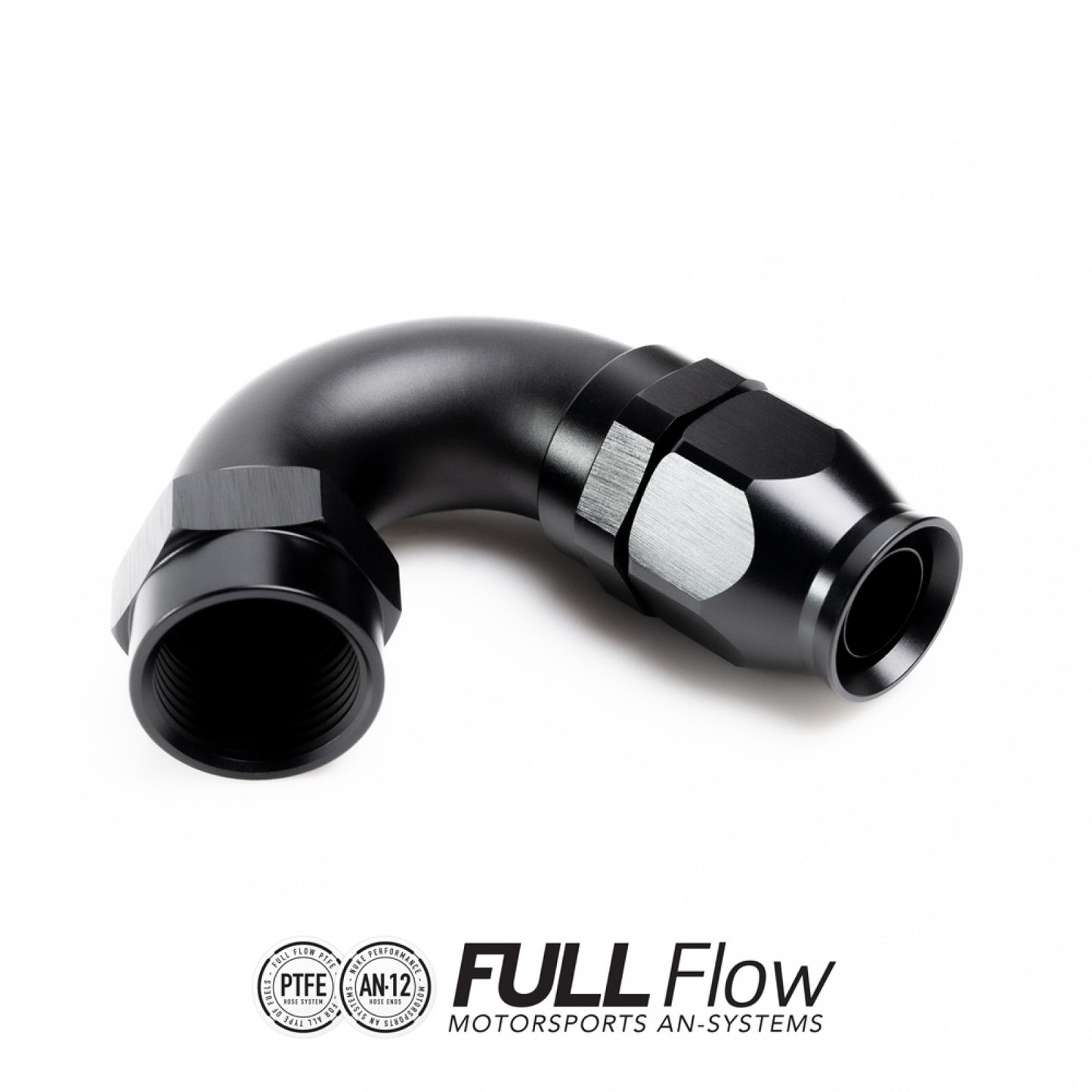 Nuke Performance Full Flow PTFE Hose End Fitting 150 Degree AN-12