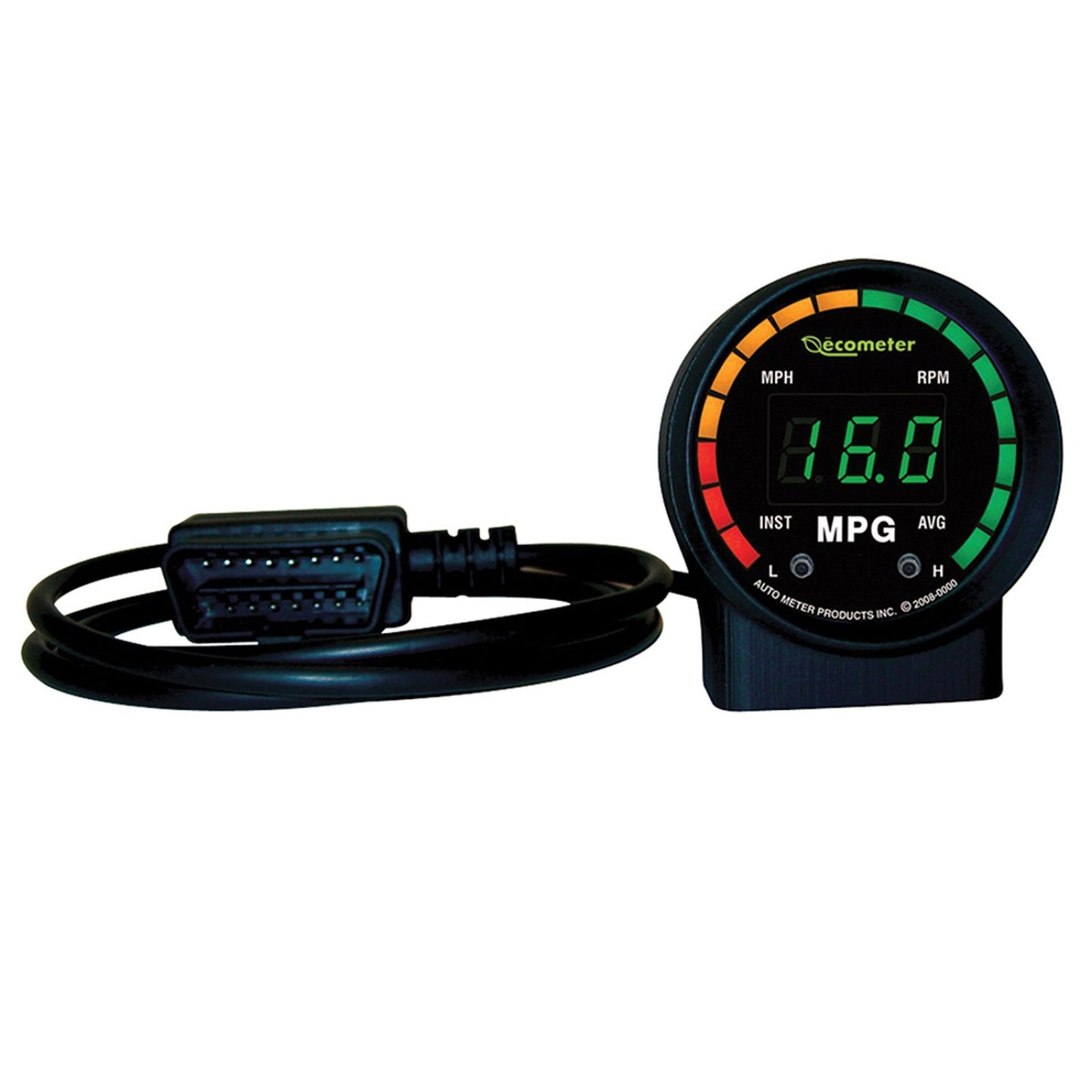 Autometer 2-1/16 in. ECOMETER, 1.0-99.9 MPG, ECOMETER