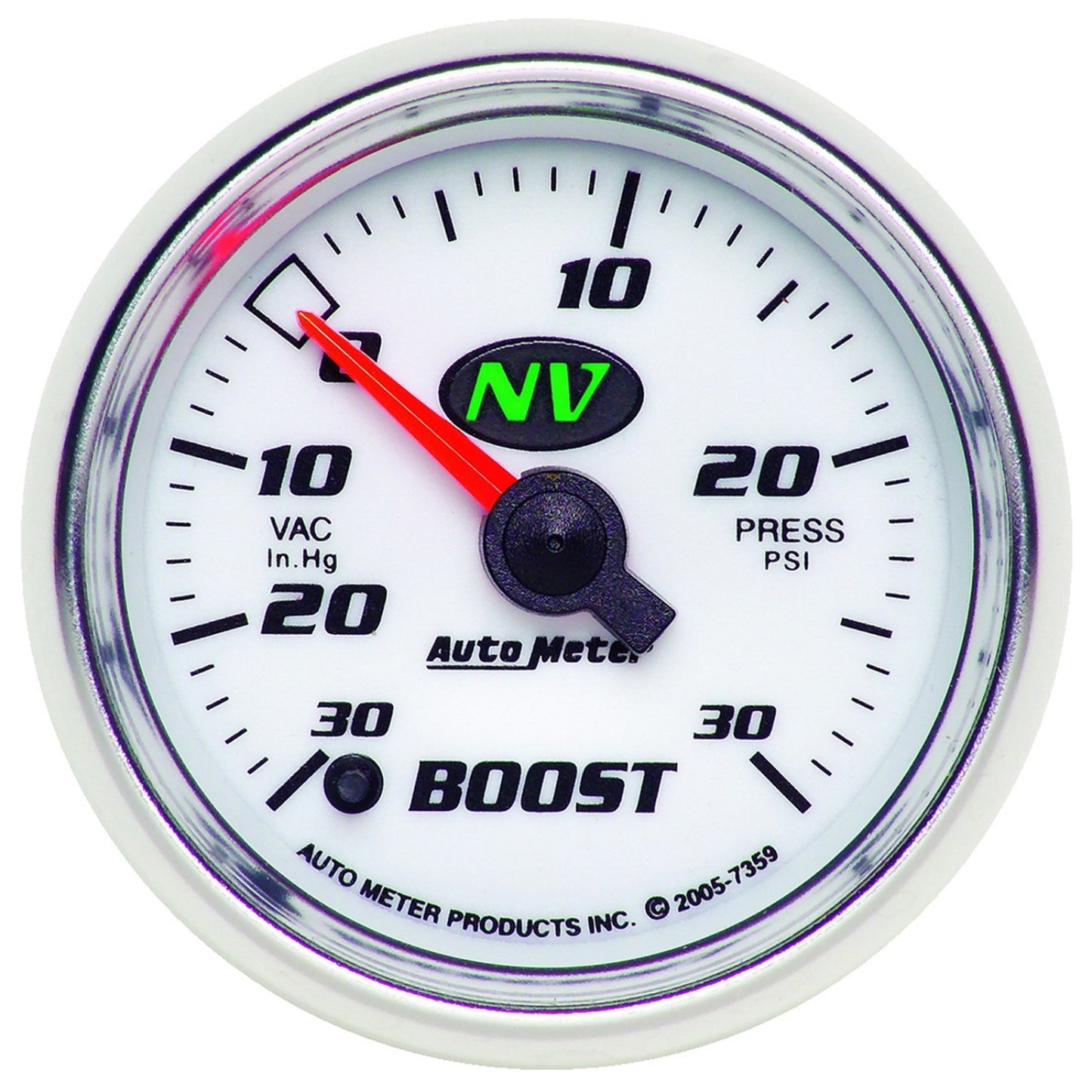 AutoMeter 3-3/4 in. PEDESTAL TACHOMETER, 0-10,000 RPM, SILVER DIAL, W/EXTERNAL SHIFT-LIGHT, AUTO GAGE