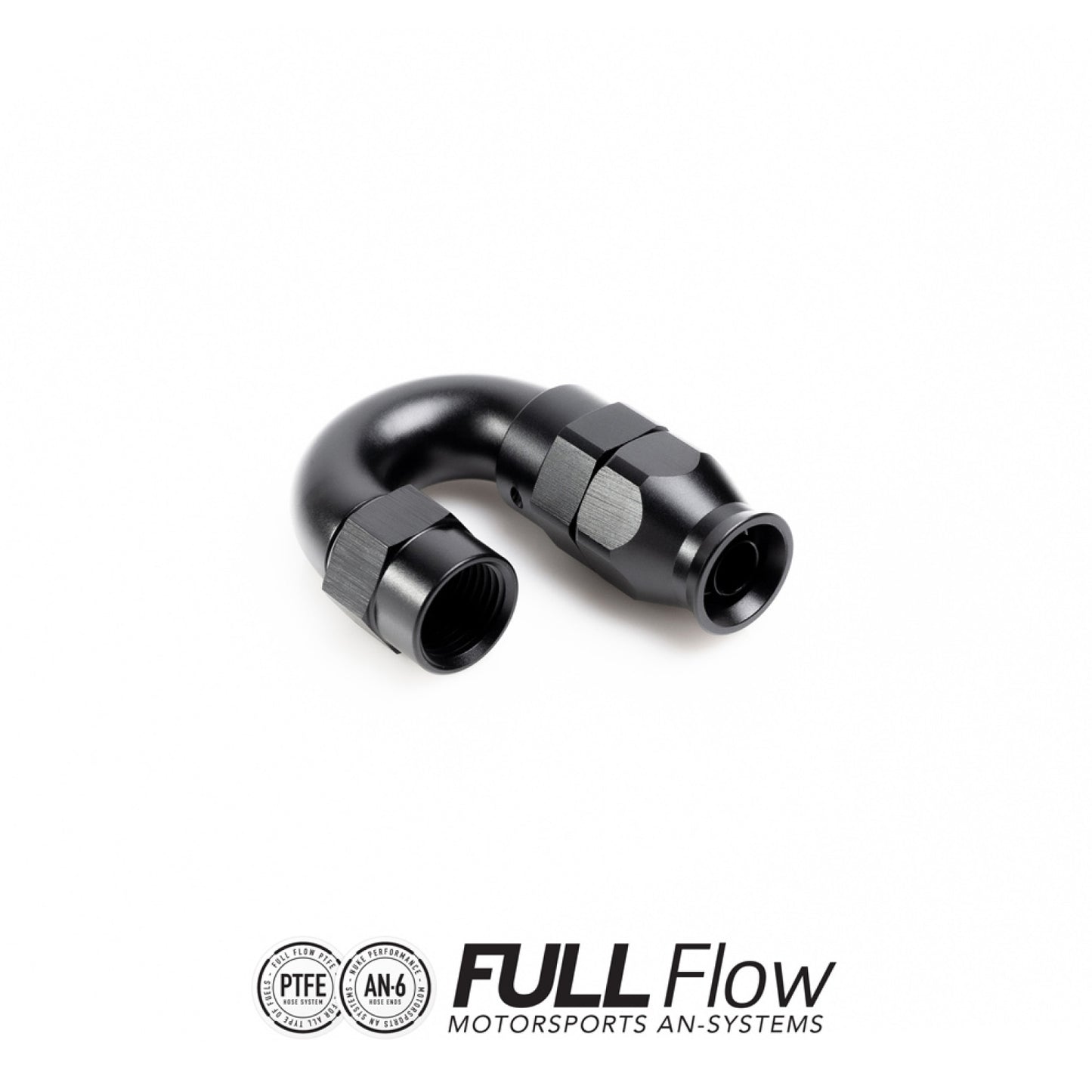 Nuke Performance Full Flow PTFE Hose End Fitting 180 Degree AN-6