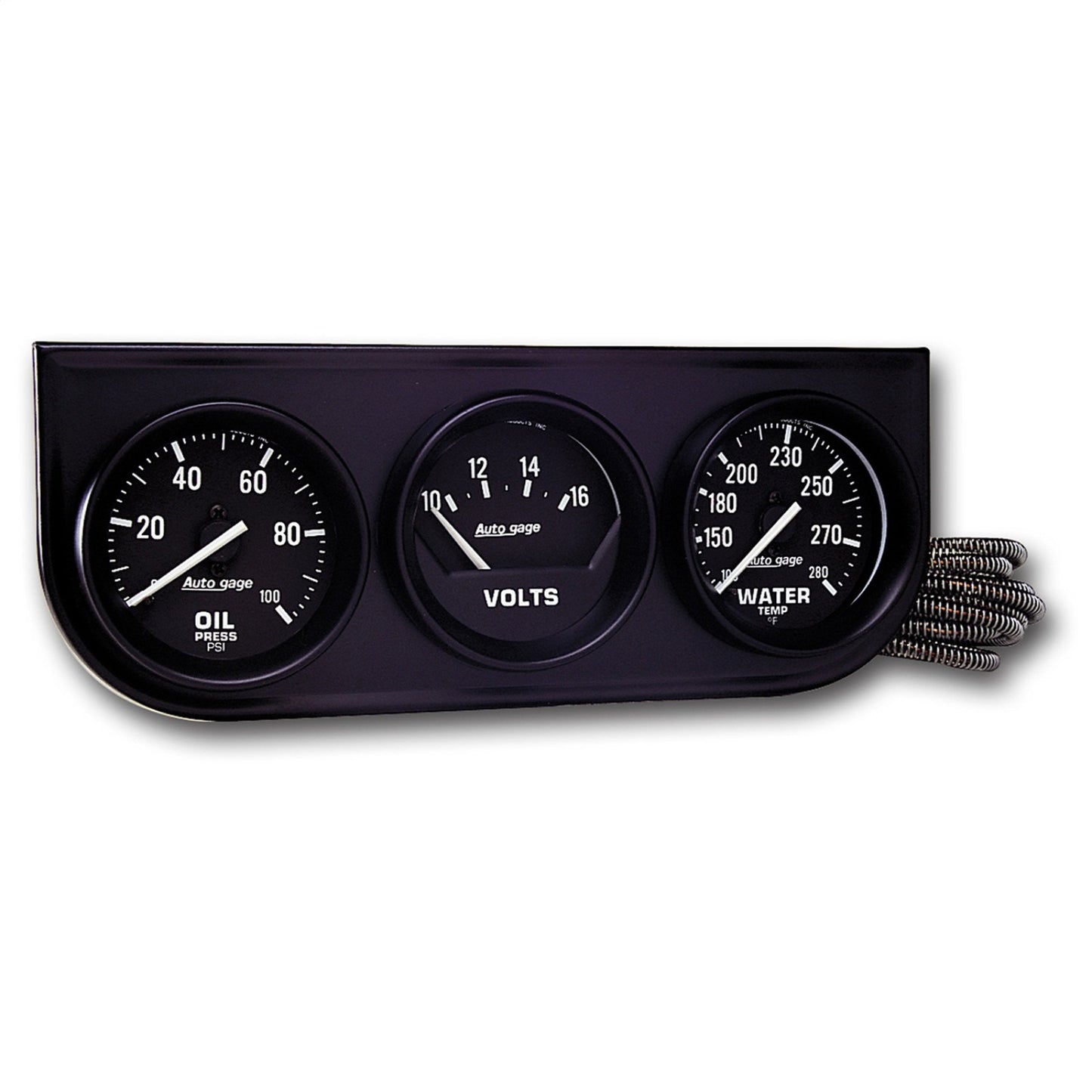 Autometer 2-1/16 in. VOLTMETER, 0-16V, SPEK-PRO, SILVER/CHROME