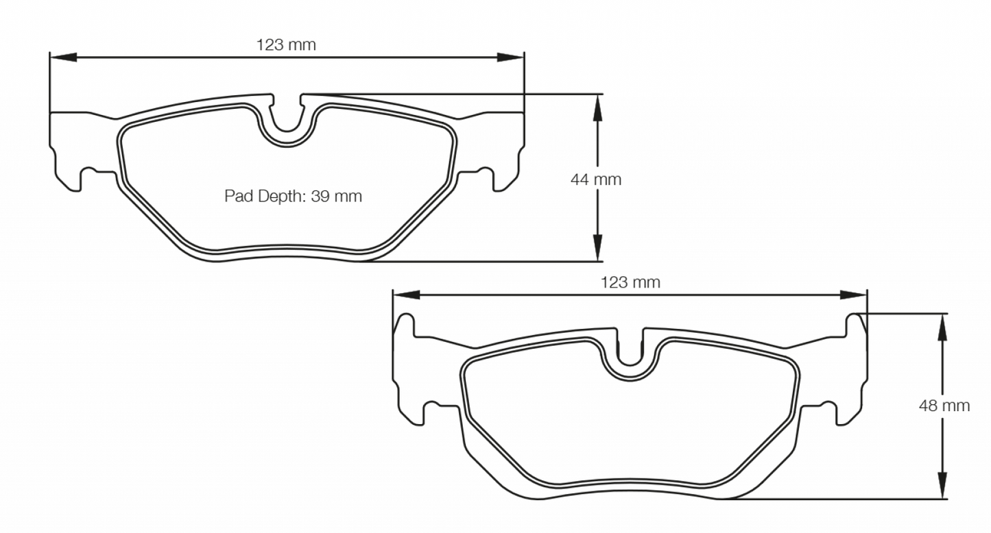 Pagid E90 BMW 320i - 330i Rear Brake Pads