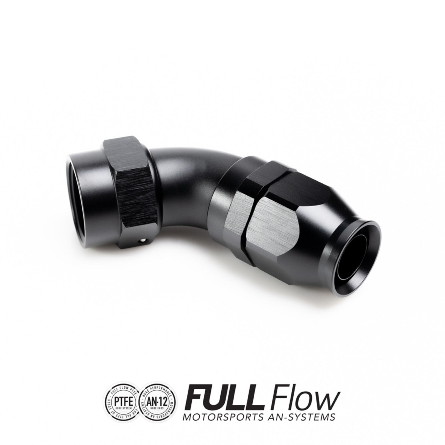 Nuke Performance Full Flow PTFE Hose End Fitting 120 Degree AN-12