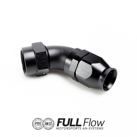 Nuke Performance Full Flow PTFE Hose End Fitting 120 Degree AN-12