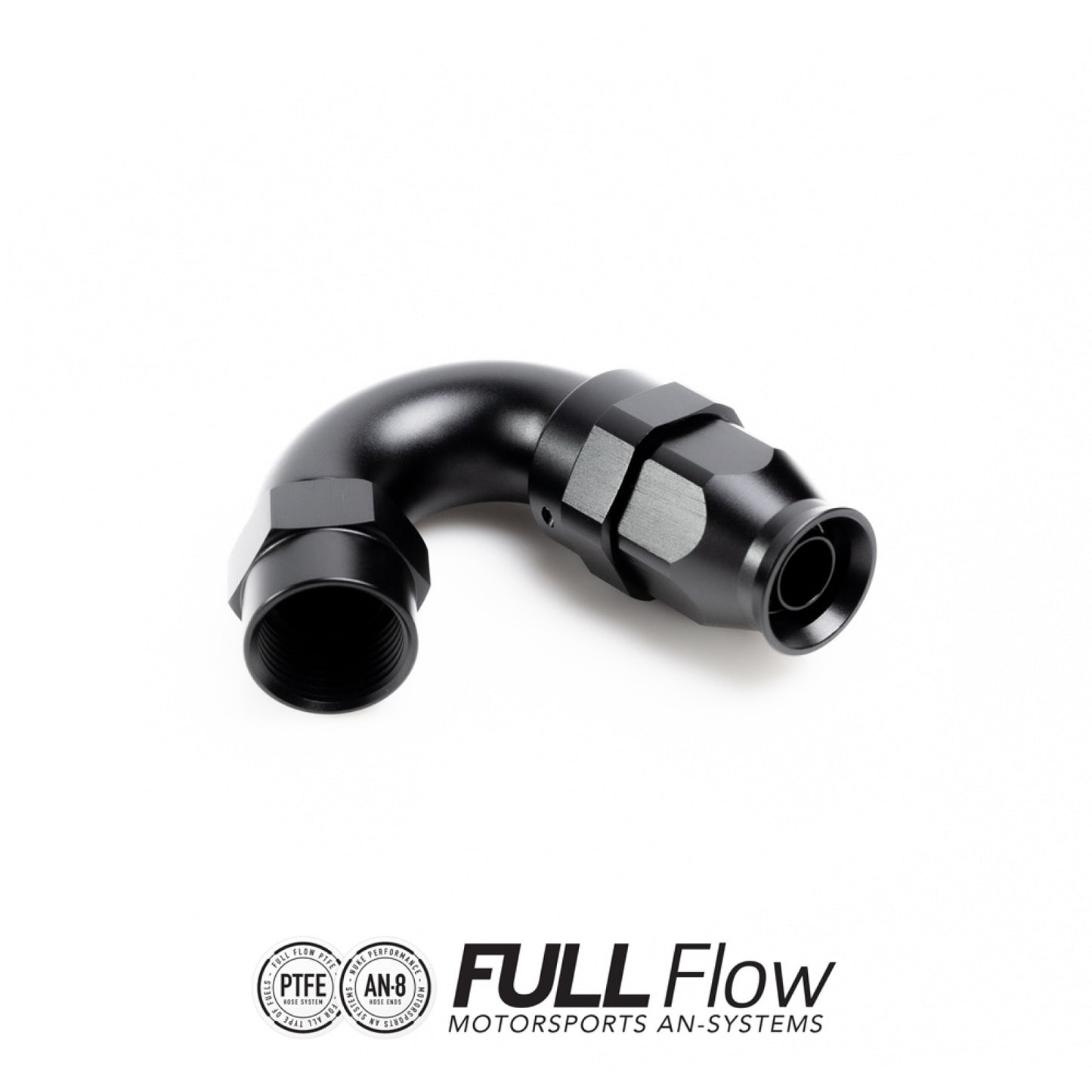 Nuke Performance Full Flow PTFE Hose End Fitting 150 Degree AN-8