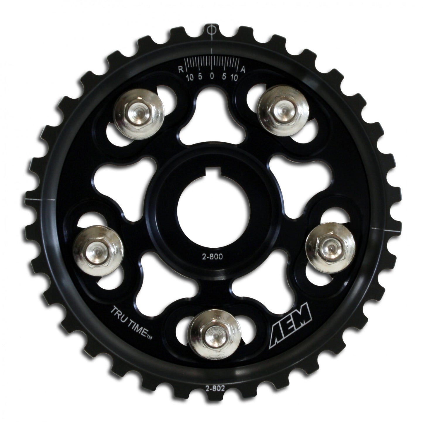 AEM Tru-Time Adjustable Cam Gear Black 5-Bolt Acura / Honda