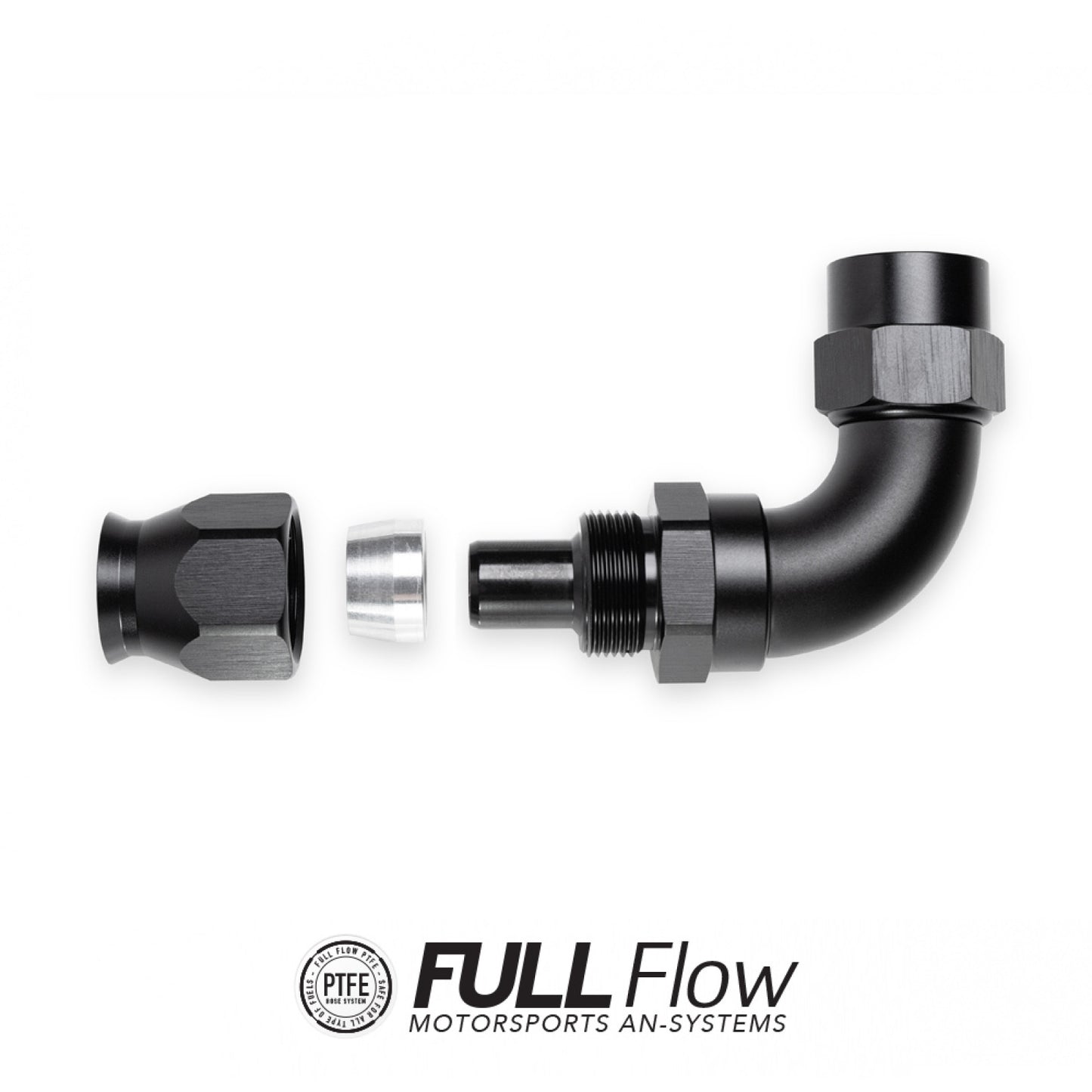 Nuke Performance Full Flow PTFE Hose End Fitting 30 Degree AN-8