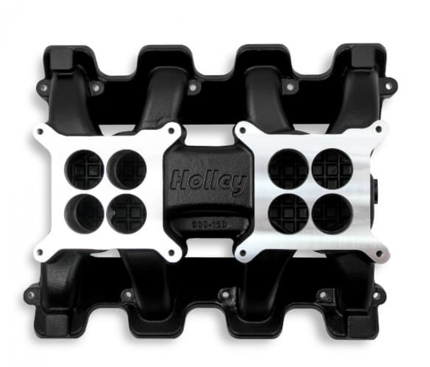 Holley LS Carbureted Manifold - 2x4 Dual Plane - Black GM LS1/LS2/LS6