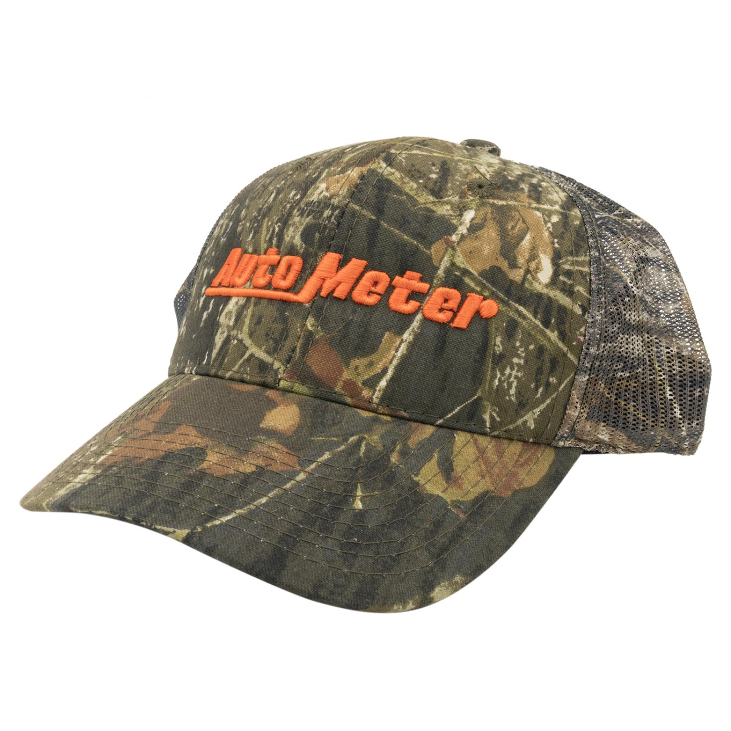 AutoMeter 0444 HAT, MESH BACK W/VELCRO, HUNTING CAMO, BLAZE ORANGE 'AUTOMETER'