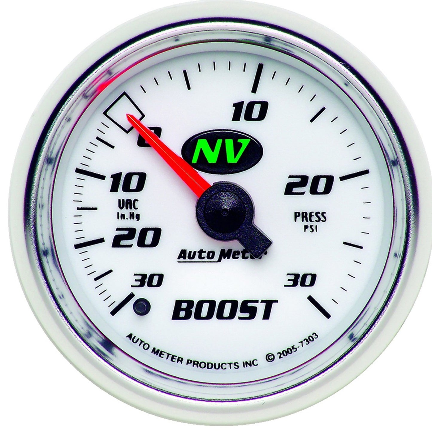 AutoMeter 3-1/8 in. SPEEDOMETER, 0-190 KPH, ARCTIC WHITE