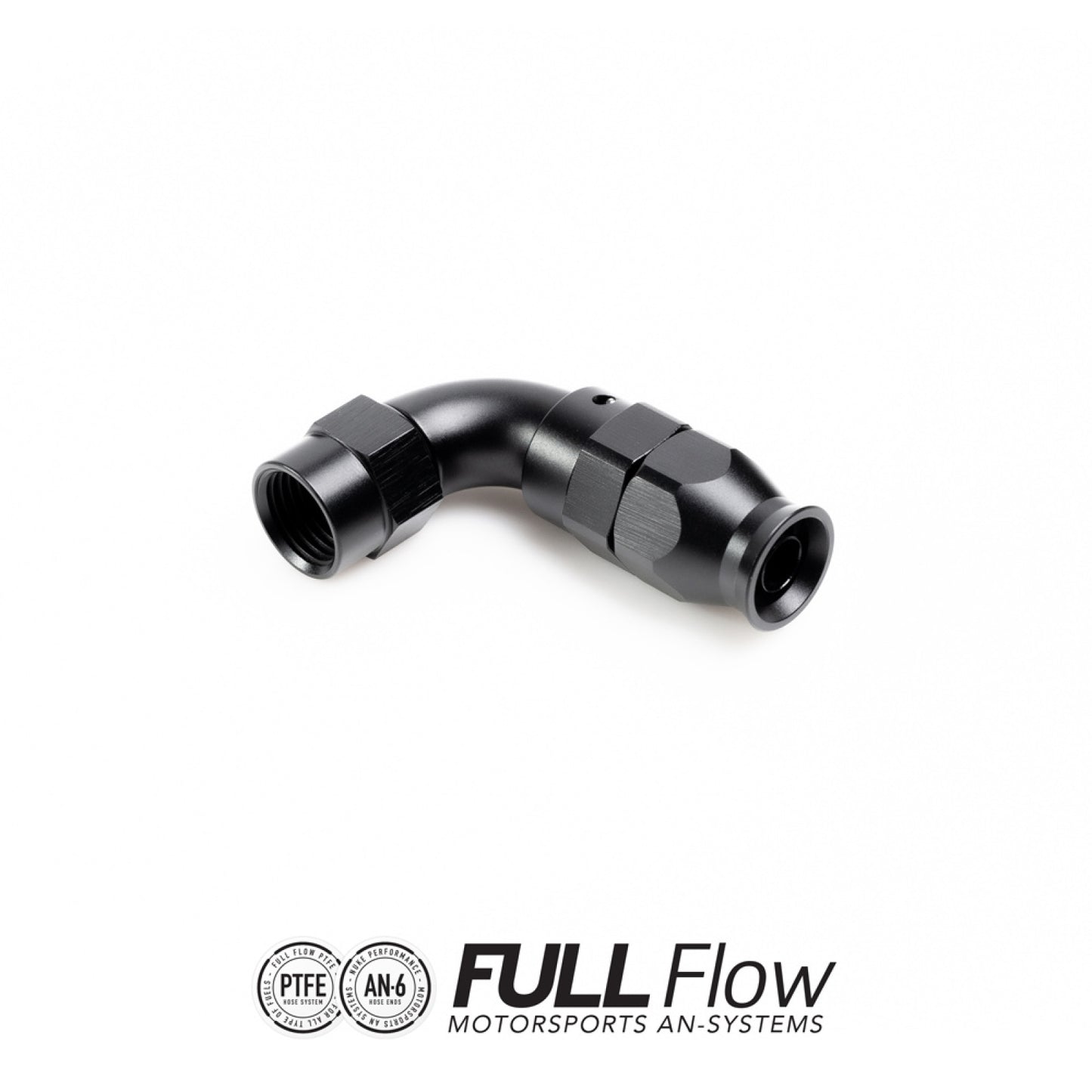 Nuke Performance Full Flow PTFE Hose End Fitting 90 Degree AN-6