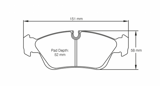 Pagid BMW E36/E46 318is - 325i Front Brake Pads