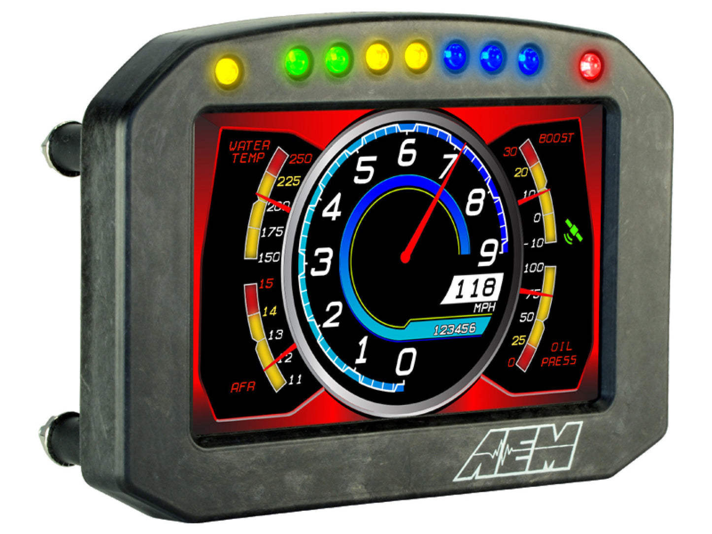 AEM CD-5 Carbon Flat Panel Digital Racing Dash Display - Non-Logging / GPS Enabled