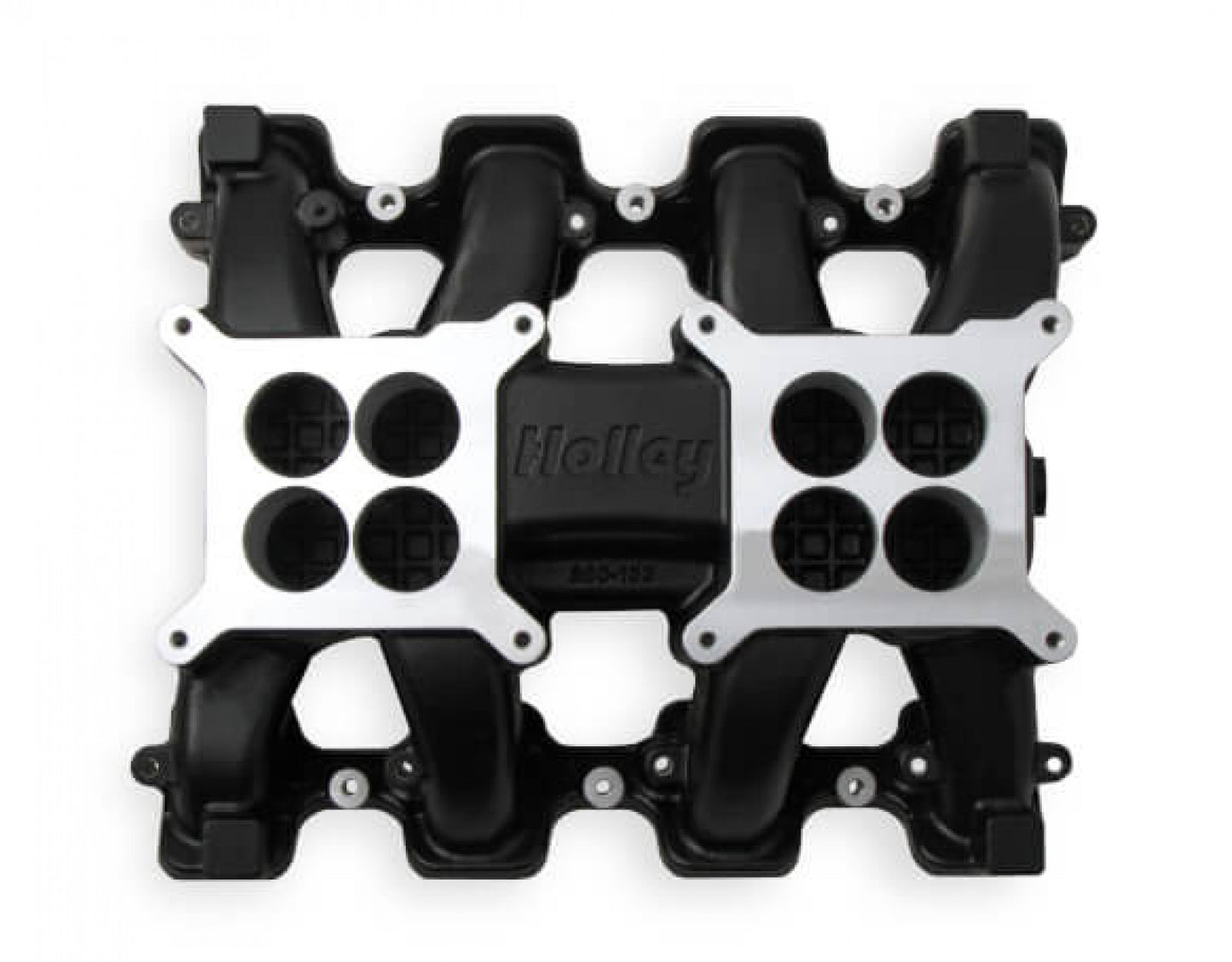 Holley LS Carbureted Manifold 2x4 Dual Plane LS3/L92 - Black