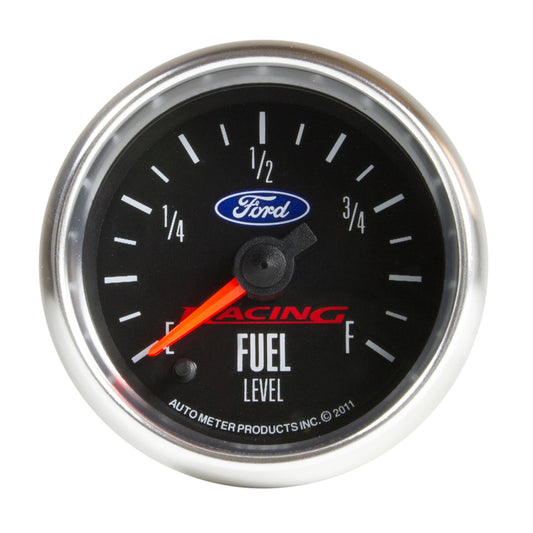 Autometer 2-1/16 in. FUEL LEVEL, PROGRAMMABLE 0-280 O, FORD RACING