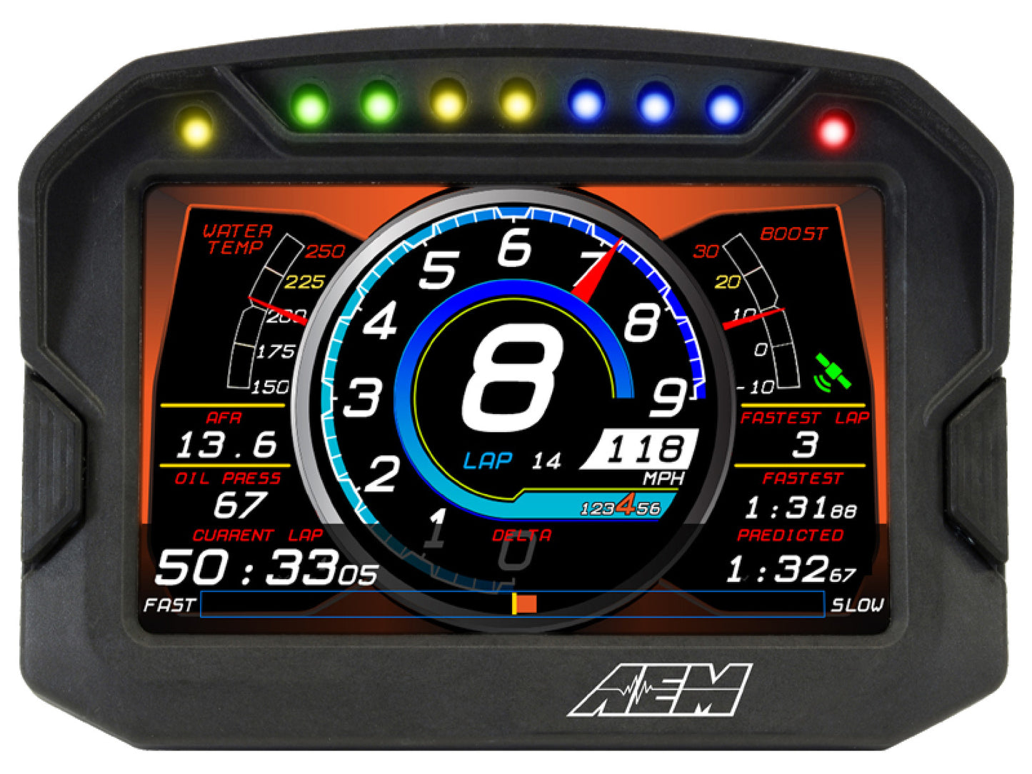 AEM CD-5 Carbon Digital Racing Logging and GPS Enabled Dash Display