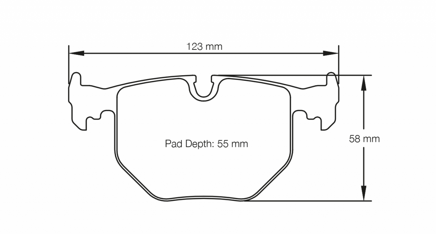 Pagid BMW M3, M5, Z4, Z8 RSL29 Rear Brake Pads