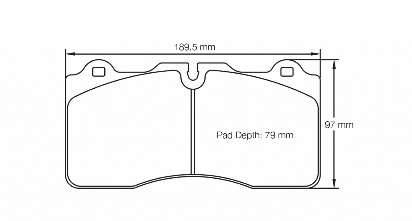 Pagid Nissan R35 GTR (Ceramic Brakes) RSC1 Front Brake Pads