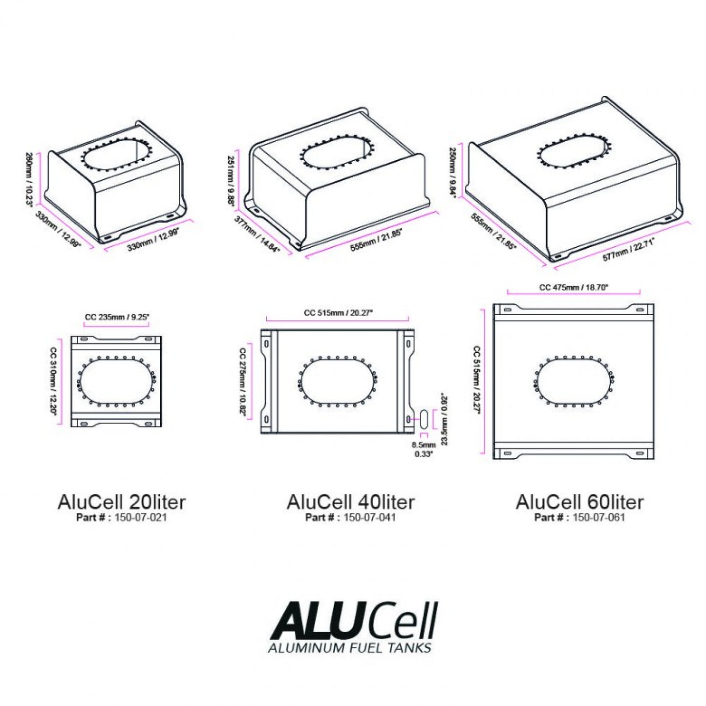 Nuke Performance AluCell Fuel Tank 20 Liter with Nuke Performance CFC Unit