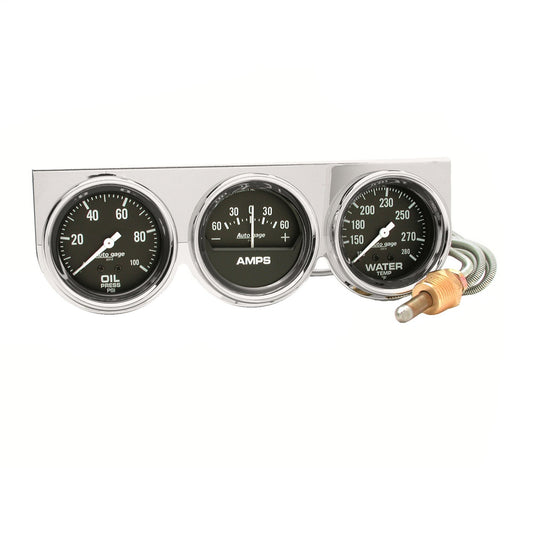 Autometer 2-1/16 in. VOLTMETER, 0-16V, SPEK-PRO, WHITE/BLACK