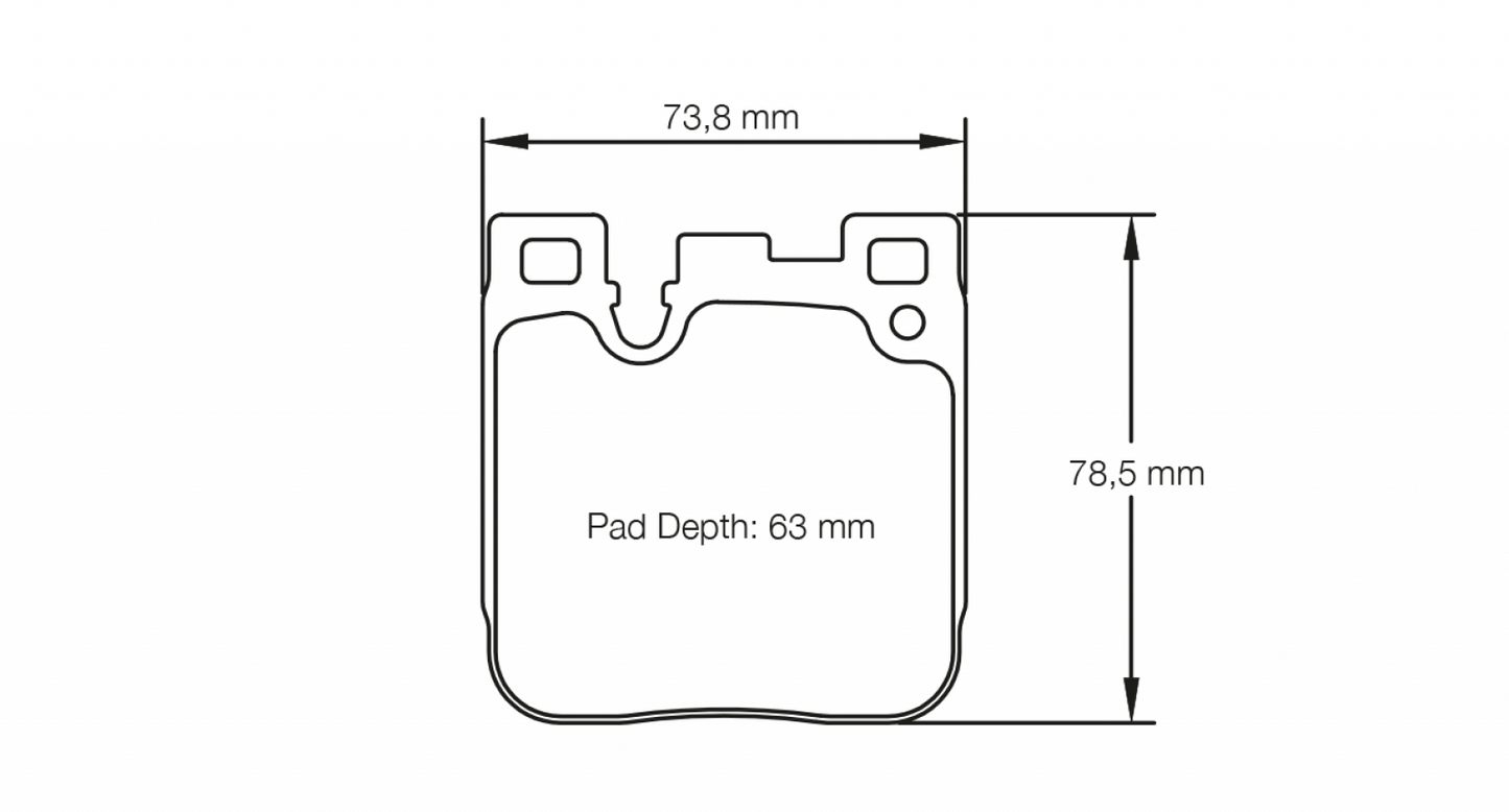 Pagid BMW M2, M3, M4, M135i, M235i RSL29 Rear Brake Pads