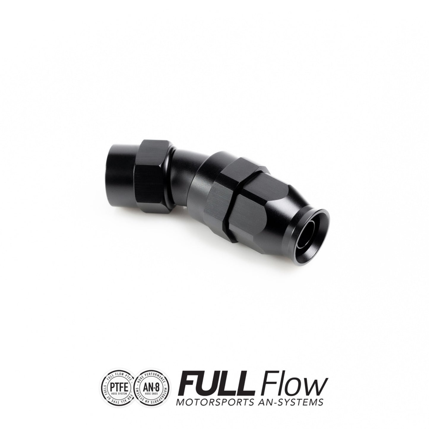 Nuke Performance Full Flow PTFE Hose End Fitting 30 Degree AN-8