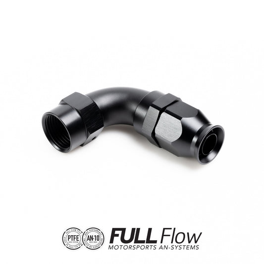 Nuke Performance Full Flow PTFE Hose End Fitting 90 Degree AN-10