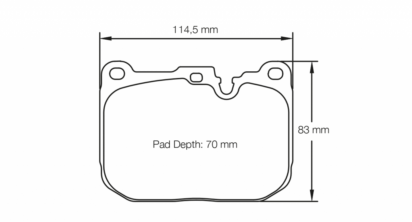 Pagid BMW M2, M3, M4, M135i, M235i RSL29 Front Brake Pads