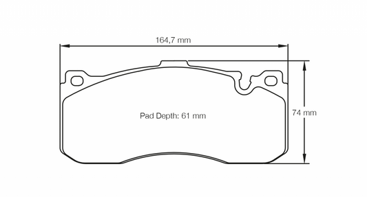 Pagid BMW	3 Series M-Technic / 135i Front Brake Pads