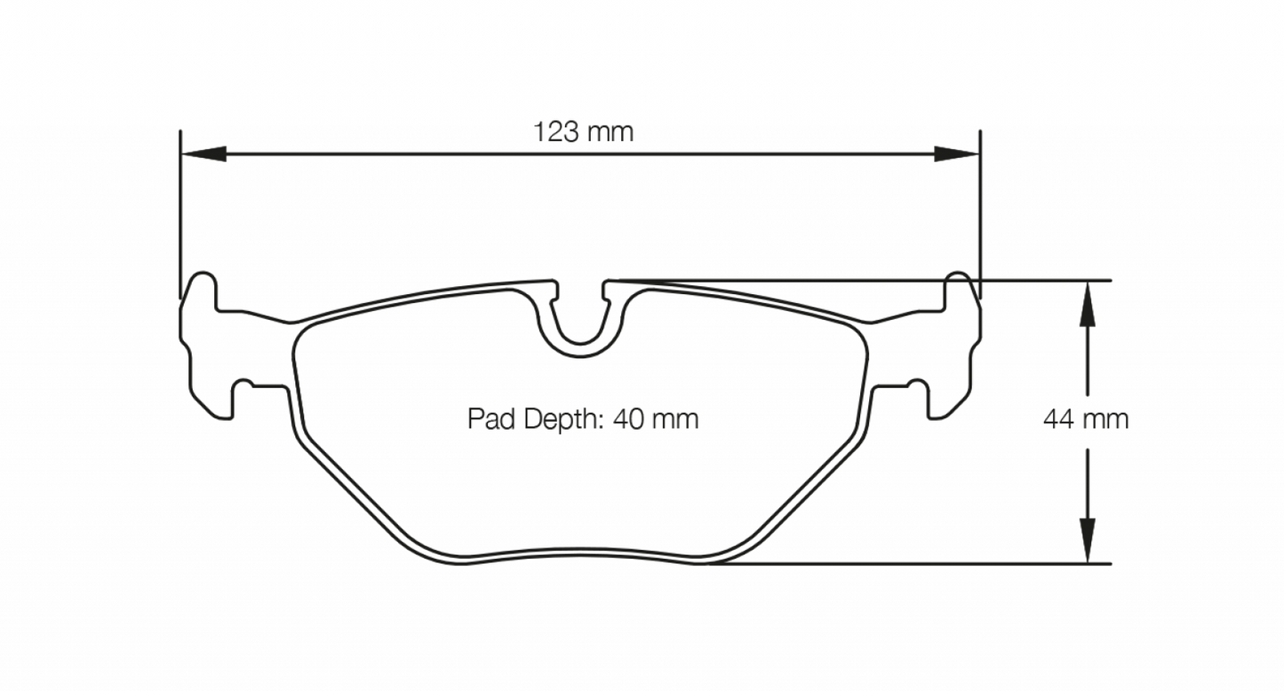 Pagid BMW M3, M5, Z3/4 RSL29 Rear Brake Pads