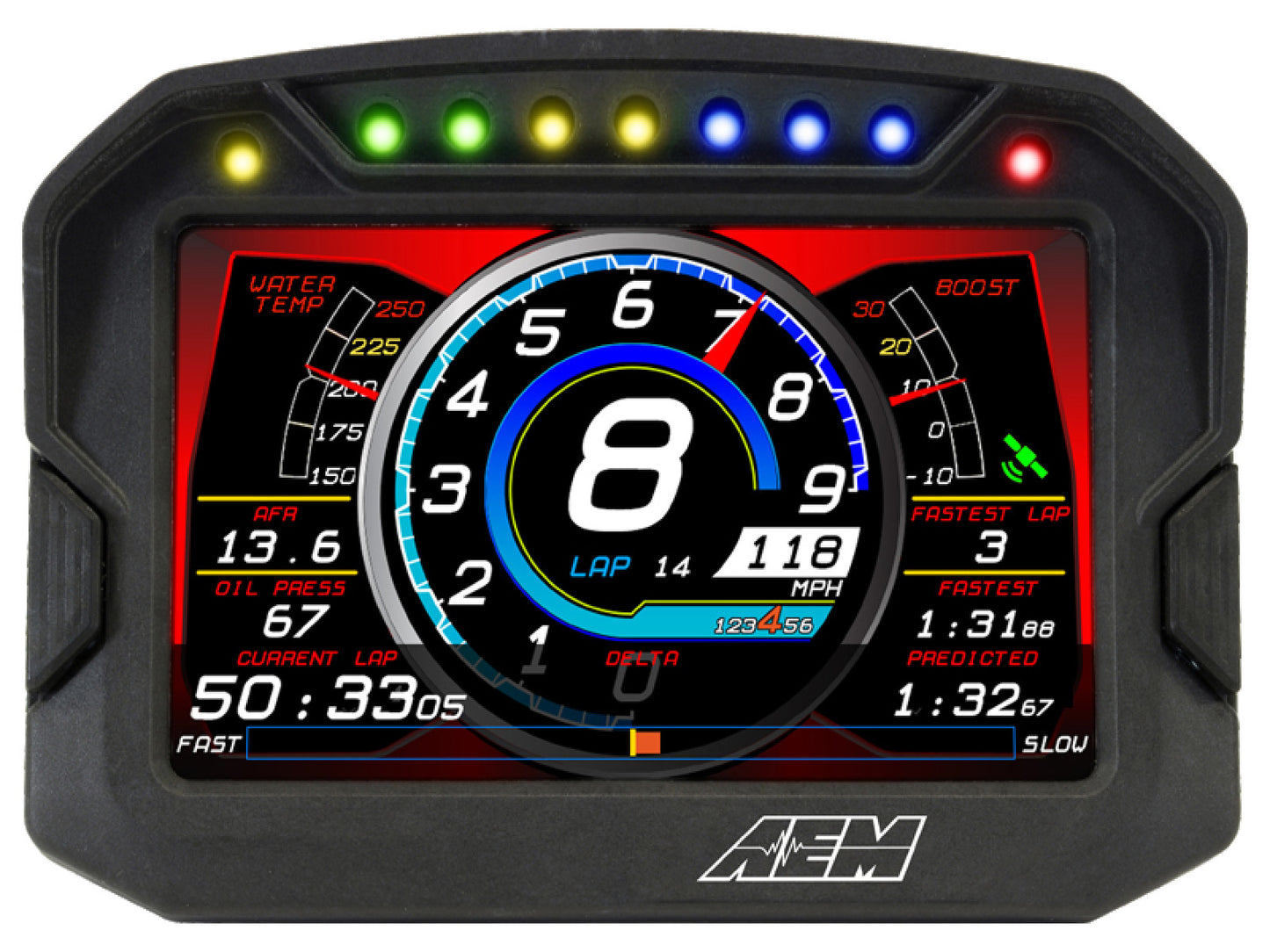 AEM CD-5 Carbon Digital Racing Non-Logging GPS Enabled Dash Display