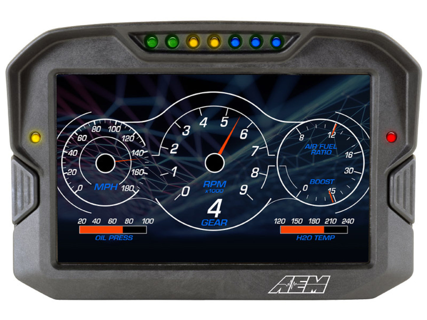 AEM CD-7 Carbon Digital Racing and Logging Dash Display - Non-Logging / GPS Enabled