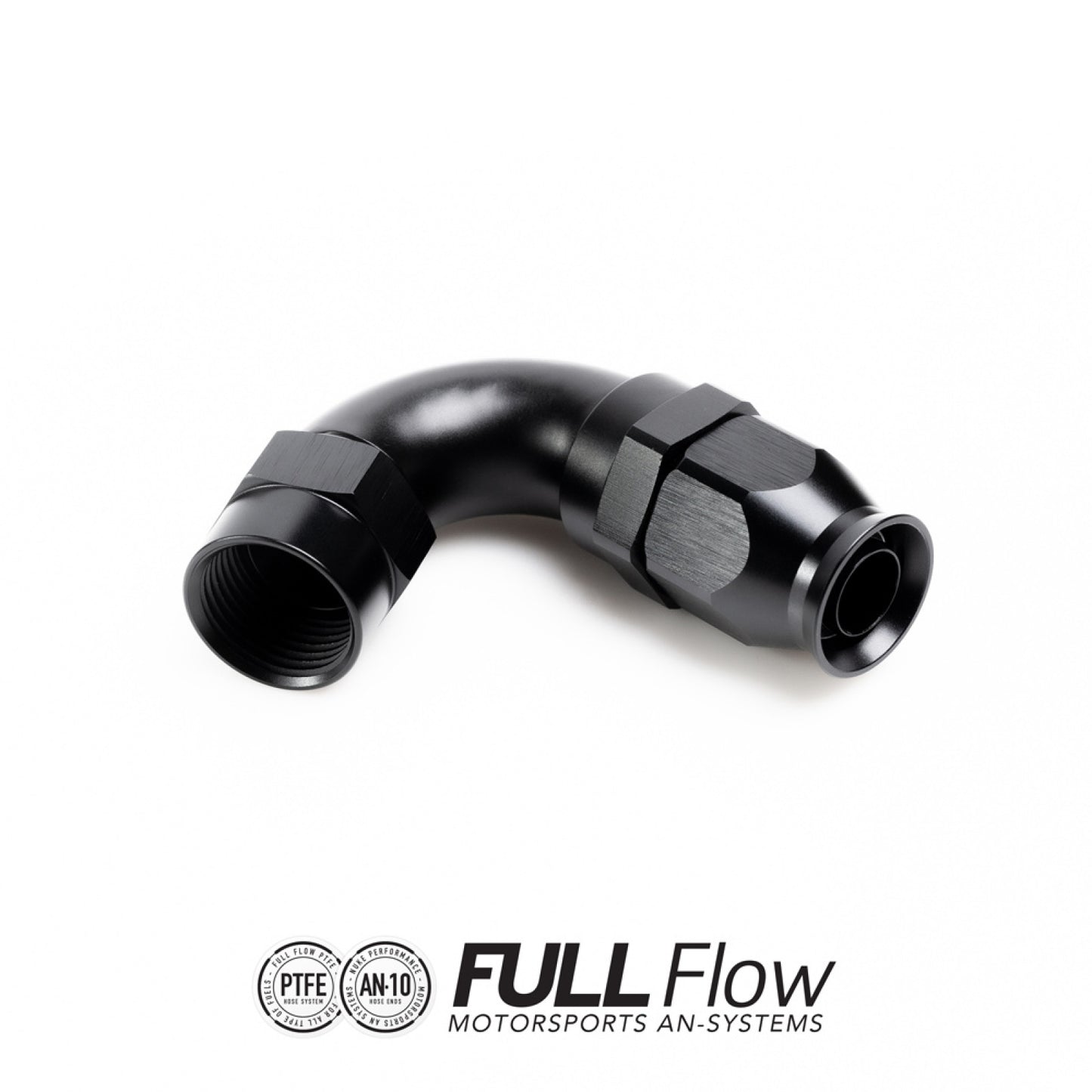 Nuke Performance Full Flow PTFE Hose End Fitting 120 Degree AN-10