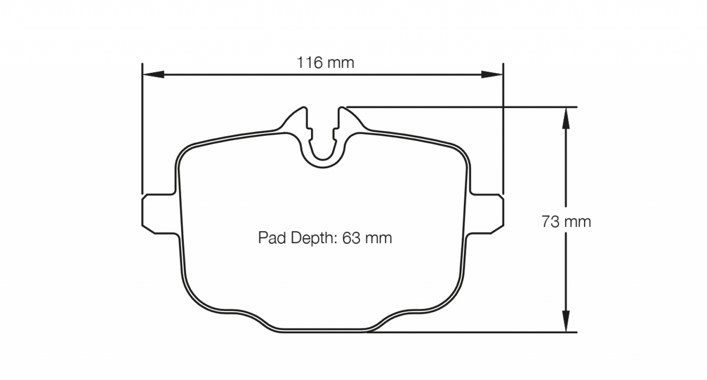 Pagid F10/F13 BMW M5/M5 Rear Brake Pads