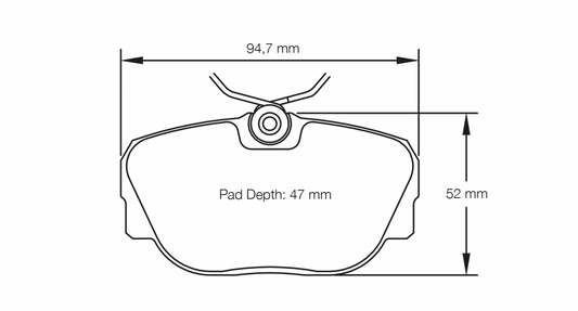 Pagid BMW E30 318is - 325i Front Brake Pads