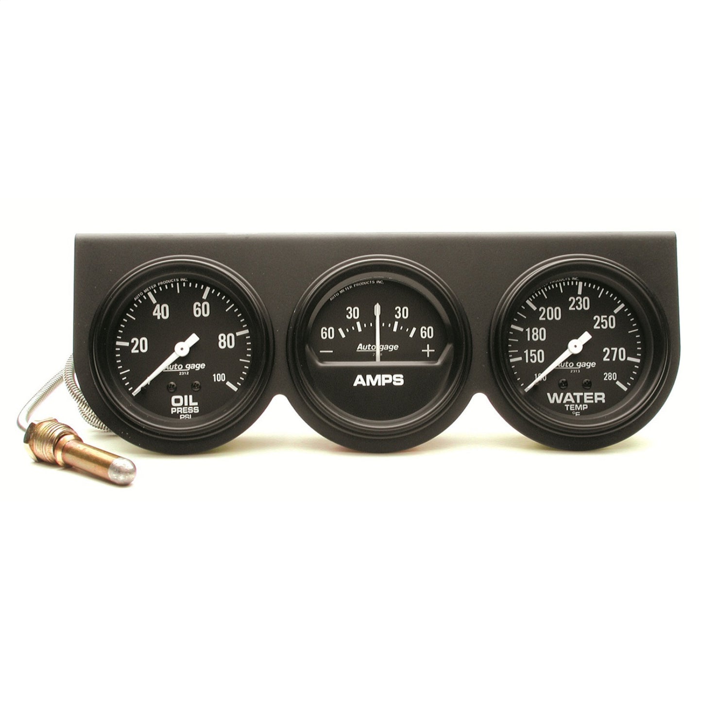 Autometer 2-1/16 in. VOLTMETER, 0-16V, SPEK-PRO, WHITE/CHROME