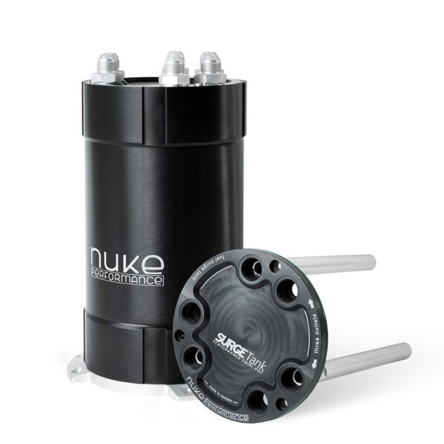 Nuke Performance 2G Fuel Surge Tank 3.0 Liter Up To 3 External Fuel Pumps