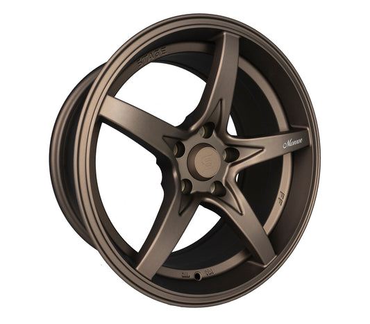 Stage Wheels Monroe 17x8.5 +30mm 5x100 CB: 73.1 Color: Matte Bronze