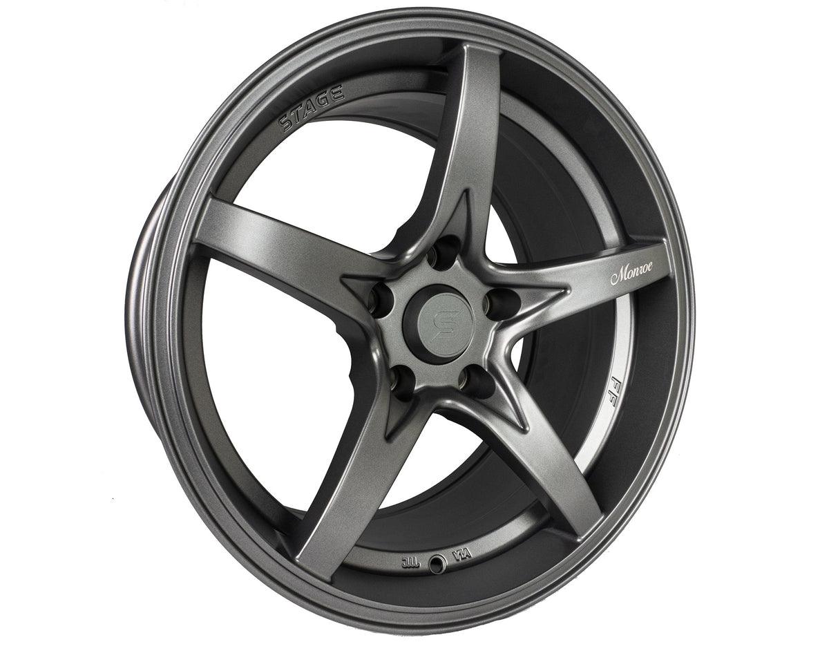3 Stage Rims Stage Wheels Monroe 17x8.5 +30mm 5x114.3 CB: 73.1 Color: Matte Gun Met ...