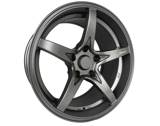 Stage Wheels Monroe 17x9 +12mm 5x120 CB: 74.1 Color: Matte Gun Metal