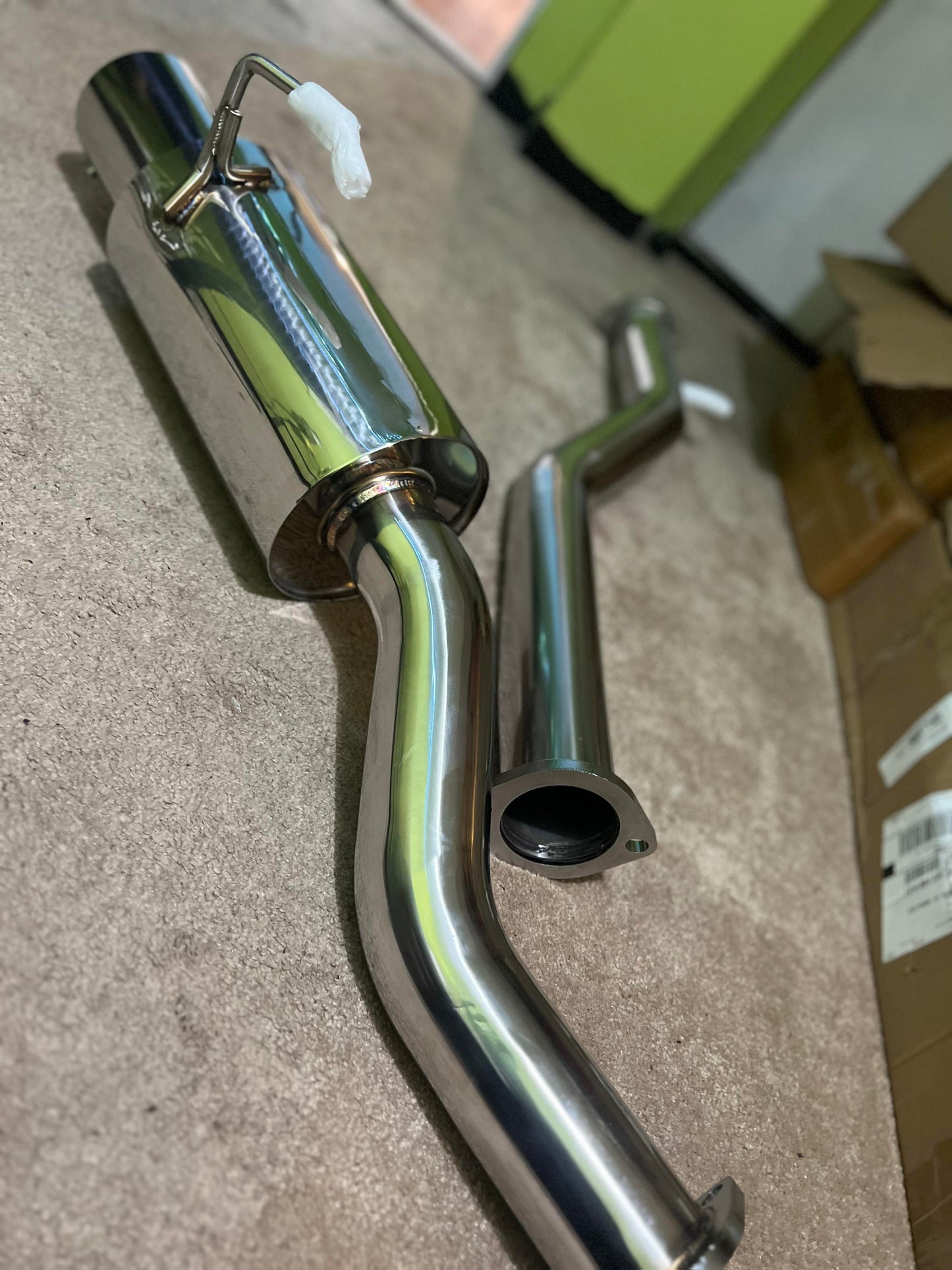 350Z/G35 Stainless Steel Catback Exhaust Single Exit  4.5" Tips