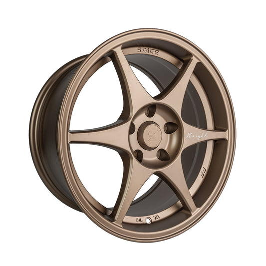 Stage Wheels Knight 17x8 +10mm 5x120 CB: 74.1 Color: Matte Bronze