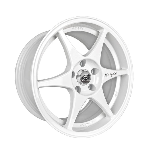 Stage Wheels Knight 17x9 +10mm 5x114.3 CB: 73.1 Color: White